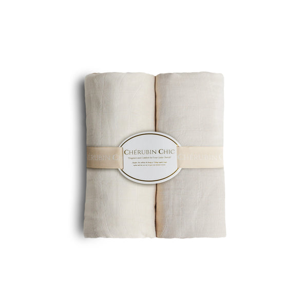 Baby Bamboo Muslin Swaddle Blanket – Bamboo White moments