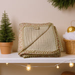 Vintage Bedding Set Double-Sided Blanket & Pillow Organic Cotton – FRENCH FLORAL PINK