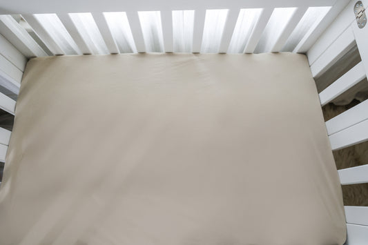 Jersey Crib Cover: Soft, Breathable Comfort - Nude