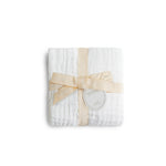 Muslin Baby Swaddle Blanket: 6 Layers- White