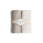 Vintage Baby Blanket: Silky Soft, Hypoallergenic Comfort  Set of 2 - Nude and Beige