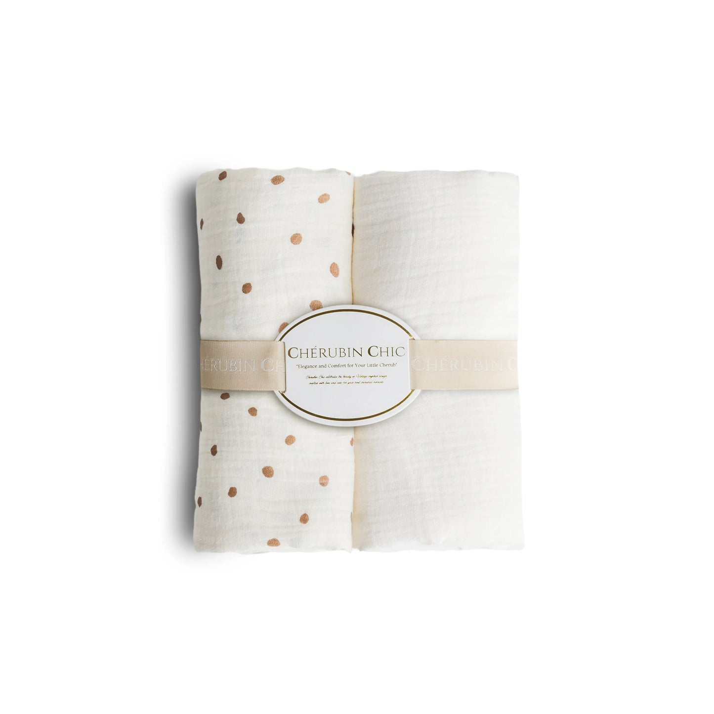 Vintage Baby Blanket: Silky Soft, Hypoallergenic Comfort Set of 2 - Polka Dots