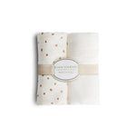 Vintage Baby Blanket: Silky Soft, Hypoallergenic Comfort Set of 2 - Polka Dots