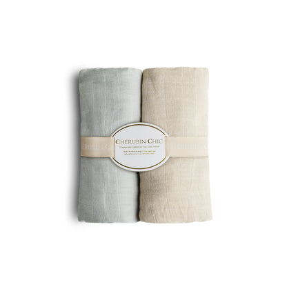 Baby Bamboo Muslin Swaddle Blanket – Bamboo Grey Moments
