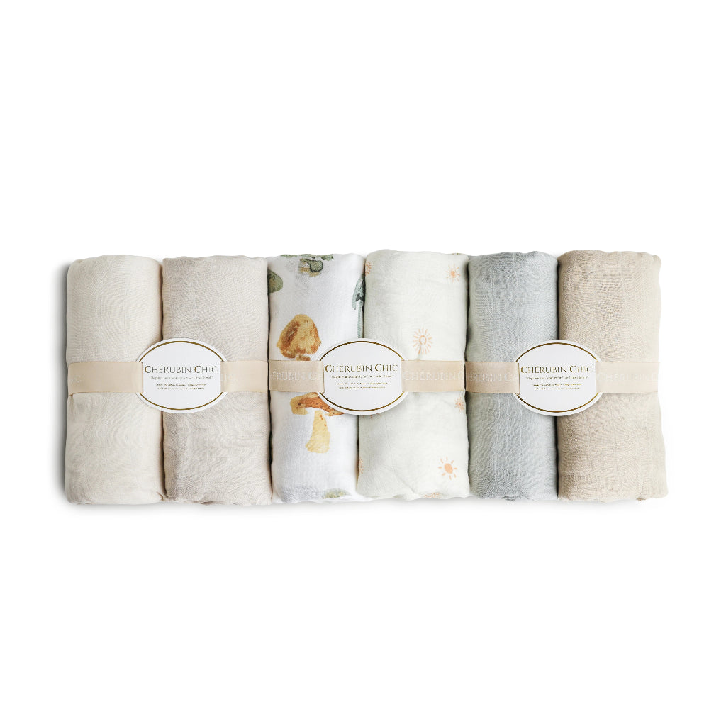 Baby Bamboo Muslin Swaddle Blanket – Bamboo White moments