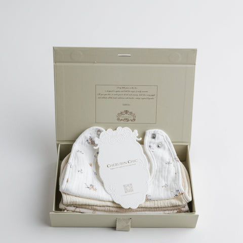 Soft Muslin Baby Bib Set: 6-Pack of Absorbent, Stylish Comfort
