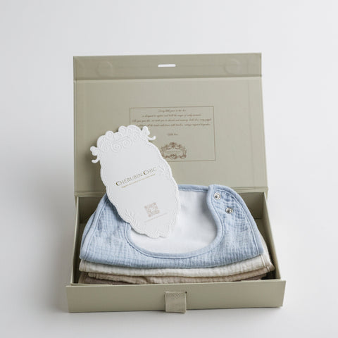 Soft Muslin Baby Bib Set: 6-Pack of Absorbent, Stylish Comfort