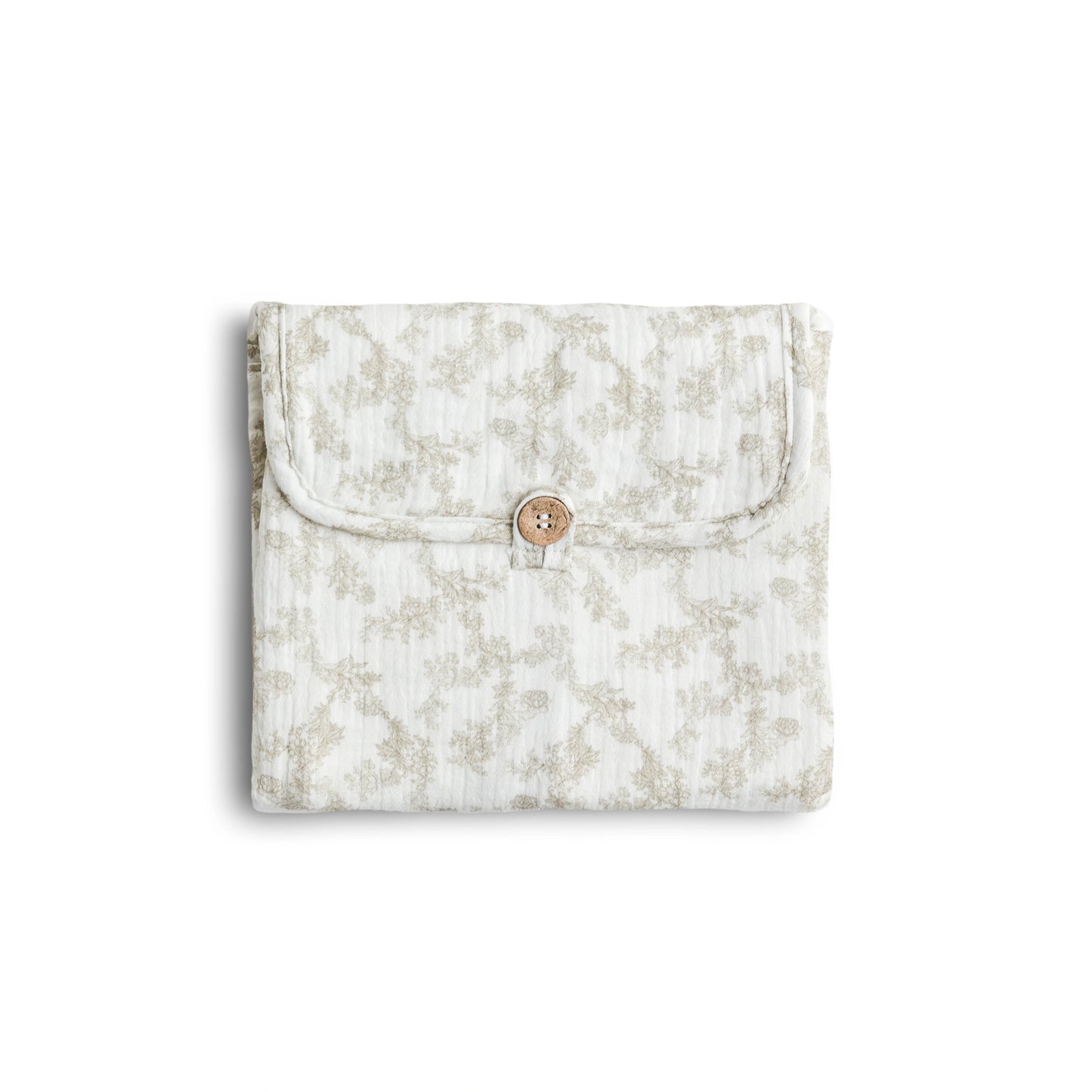 Soft & Secure Baby Changing Pad: Floral Nude