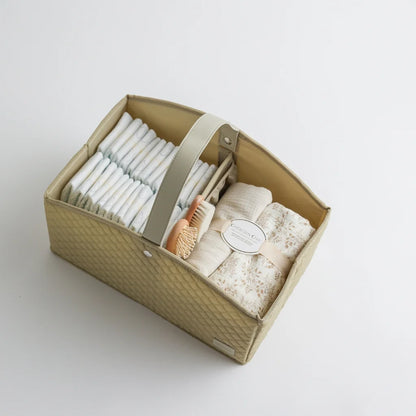 Portable Felt Baby Diaper Caddy – Nude