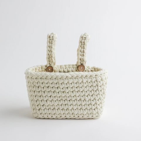 100% Cotton Baby Crib Organizer – Cream