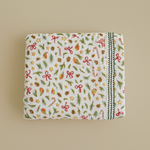 Muslin Baby Swaddle Blanket: 6 Layers- Holiday Green Vintage