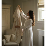 Vintage Bedding Set Double-Sided Blanket & Pillow Organic Cotton – FRENCH FLORAL PINK