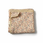 Muslin Baby Swaddle Blanket: 6 Layers – Floral Beige