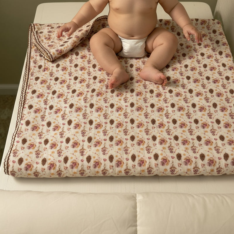 Muslin Baby Swaddle Blanket: 6 Layers- Pines vintage