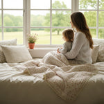 Vintage Bedding Set Double-Sided Blanket & Pillow Organic Cotton – FRENCH FLORAL PINK