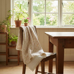 Vintage Bedding Set Double-Sided Blanket & Pillow Organic Cotton – FRENCH FLORAL PINK