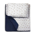Vintage Bedding Set Double-Sided Blanket & Pillow Organic Cotton – Ditsy Marker