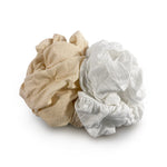 Organic Muslin Cot Sheet Set of 2: Soft, Breathable Comfort -Cream & White