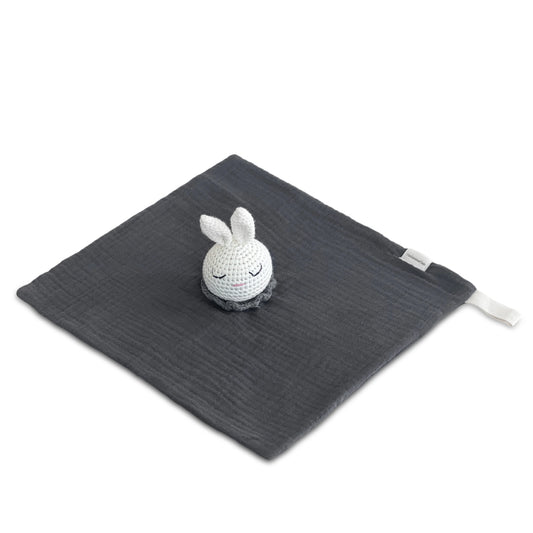 Snuggly Soft Baby Comforter Toy: Dark Blue