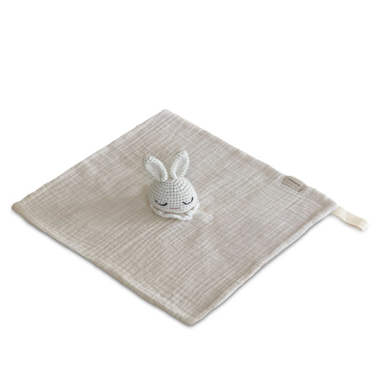 Snuggly Soft Baby Comforter Toy : Beige