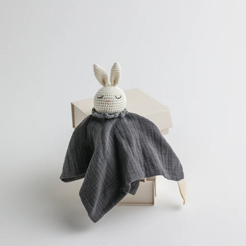 Snuggly Soft Baby Comforter Toy: Dark Blue