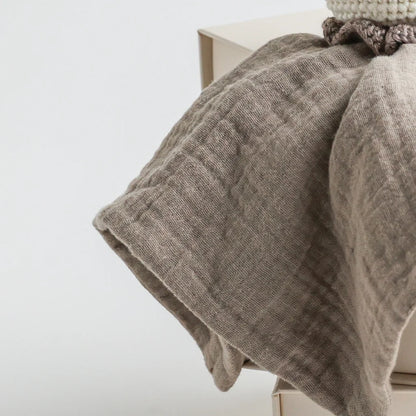 Snuggly Soft Baby Comforter Toy: Khaki