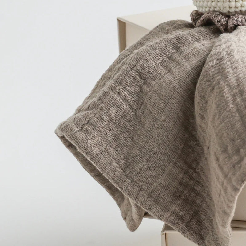 Snuggly Soft Baby Comforter Toy: Khaki