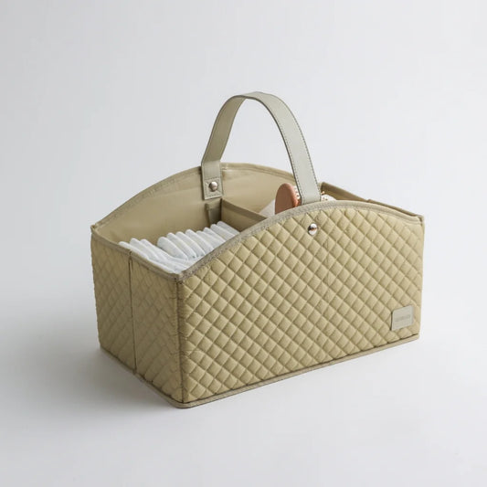 Portable Felt Baby Diaper Caddy – Nude