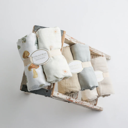 Baby Bamboo Muslin Swaddle Blanket – Bamboo Grey Moments