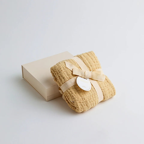 Muslin Baby Swaddle Blanket: 6 Layers- Skin