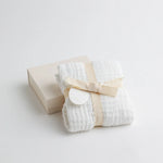 Muslin Baby Swaddle Blanket: 6 Layers- White