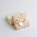 Muslin Baby Swaddle Blanket: 6 Layers- Nude
